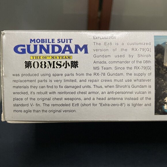 GUNDAM Ez8 HG 1/144 Model RX-79 MOBILE SUIT GUNDAM 08th MS TEAM Bandai 1998 NIB - Picture 4 of 8
